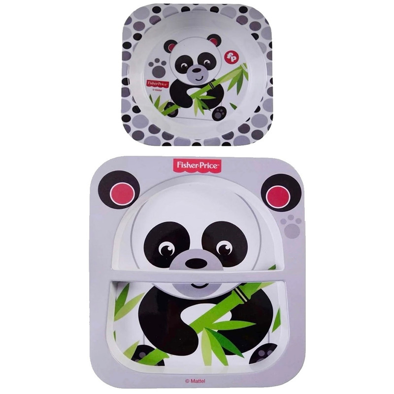 ظرف غذا 2 تکه کودک فیشر پرایس مدل Panda