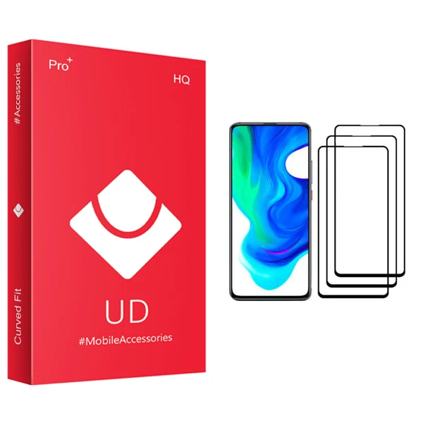 محافظ صفحه نمایش یو دی مدل +PRO مناسب برای گوشی موبایل شیائومی Poco X3 NFC بسته 3 عددی