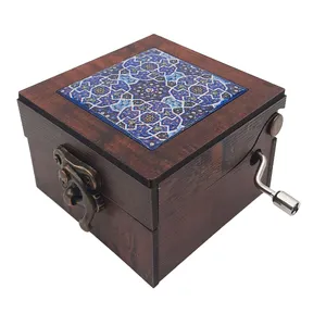 جعبه موزیکال طرح سنتی آینه دار کد JM-S06