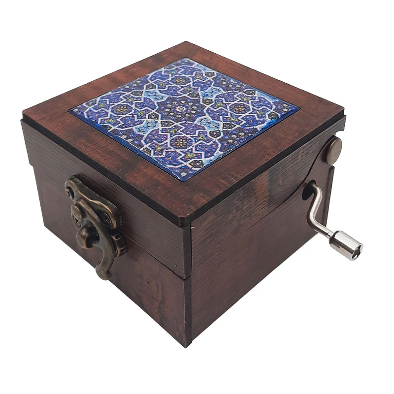 جعبه موزیکال طرح سنتی آینه دار کد JM-S06