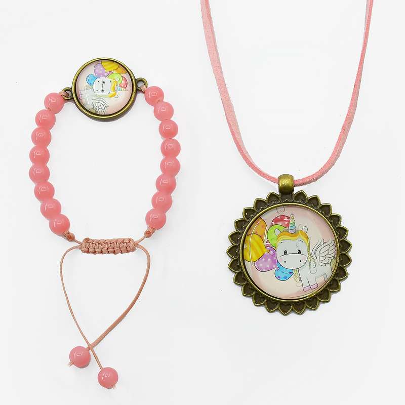 نیم ست دخترانه استون سیتی مدل یونیکورن A90 نیم ست دخترانه استون سیتی مدل یونیکورن A90