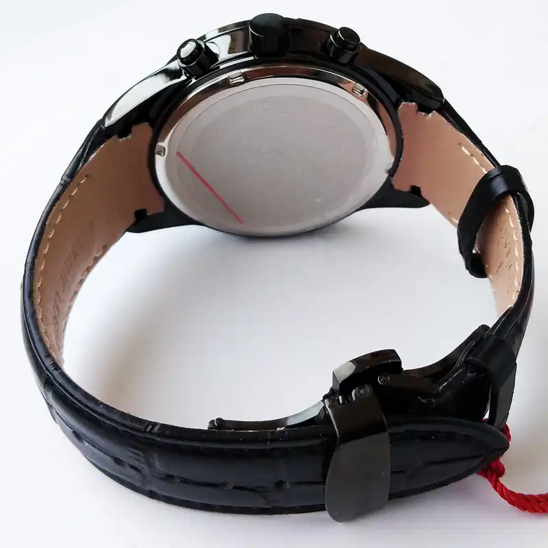 ساعت مچی عقربه‌ای مردانه رومانسون مدل بندچرمی کرنوگراف سه موتور فعال کد BLC 123