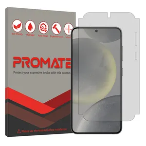 Promate Resistant model transparent screen protector suitable for Samsung Galaxy S24 mobile phone