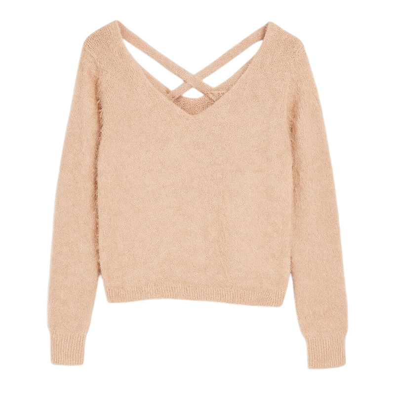 پلیور یقه هفت زنانه مدل 1822