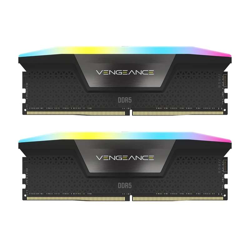 رم دسکتاپ دو کاناله 6000 مگاهرتز CL38 کورسیر مدل VENGEANCE RGB ظرفیت 32 گیگابایت