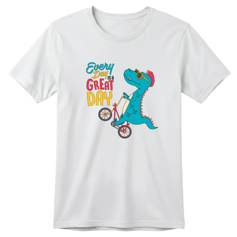 تی‌شرت آستین کوتاه بچگانه مدل دایناسور کد 2 