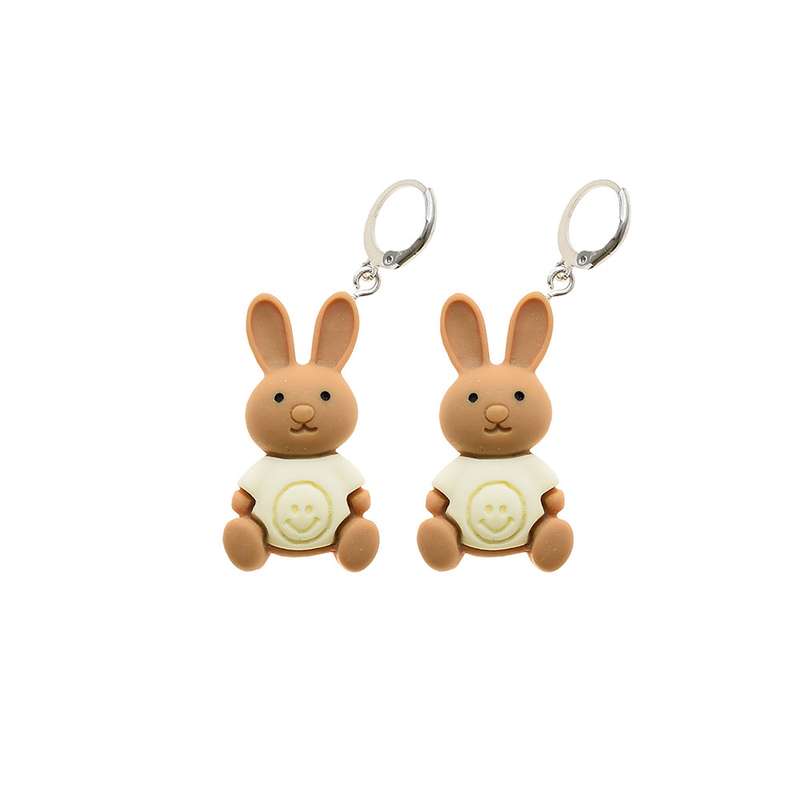 گوشواره دخترانه دلنار گالری مدل اسمایلی بانی