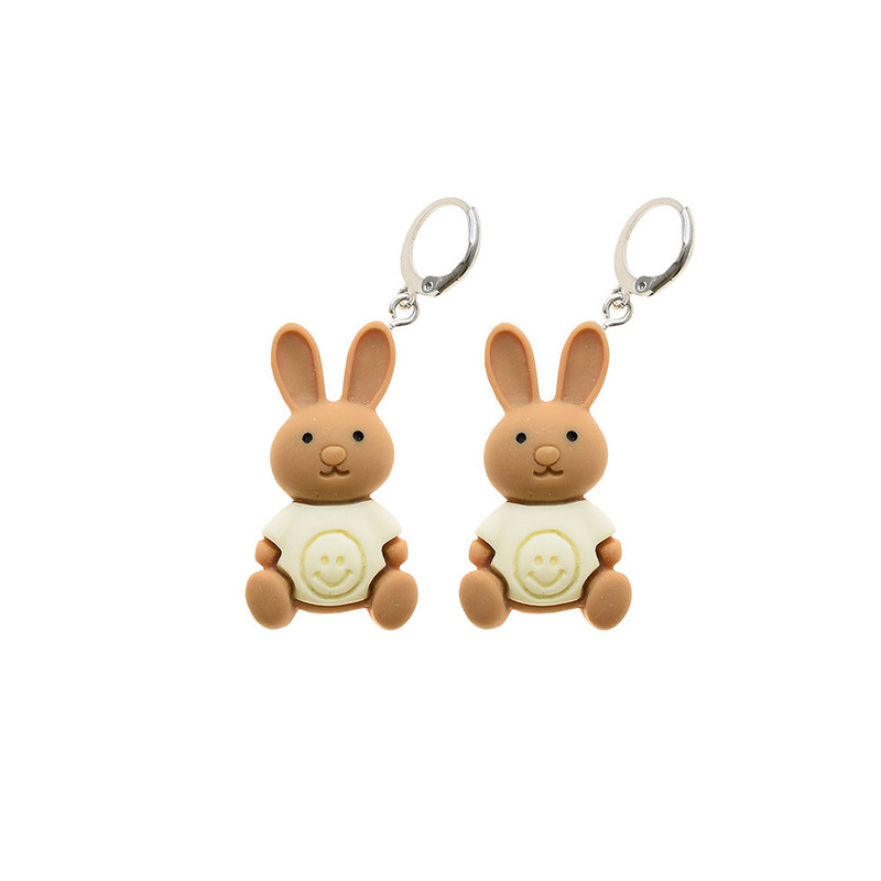 گوشواره دخترانه دلنار گالری مدل اسمایلی بانی