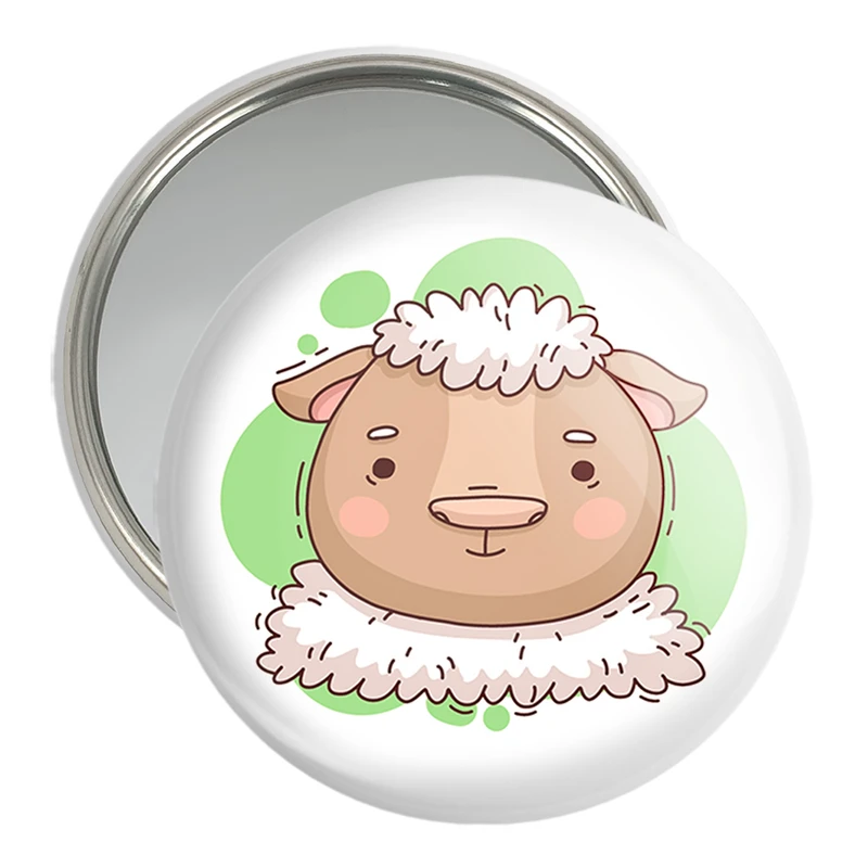 آینه جیبی خندالو مدل گوسفند حیوانات بامزه کد 37171