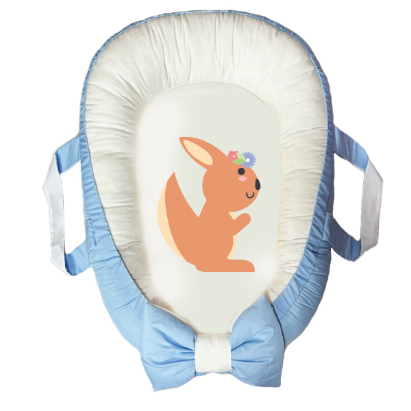 سرویس خواب سه تکه نوزاد مدل گارد محافظ دار طرح خرگوش کد 010