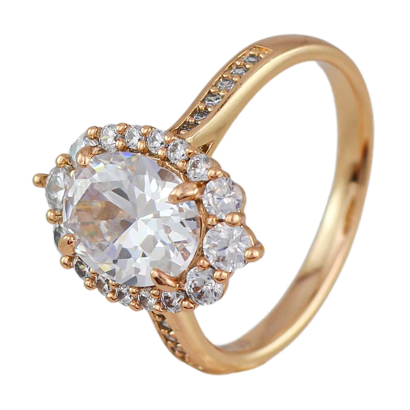 انگشتر زنانه ژوپینگ مدل تک نگین کد AAE583