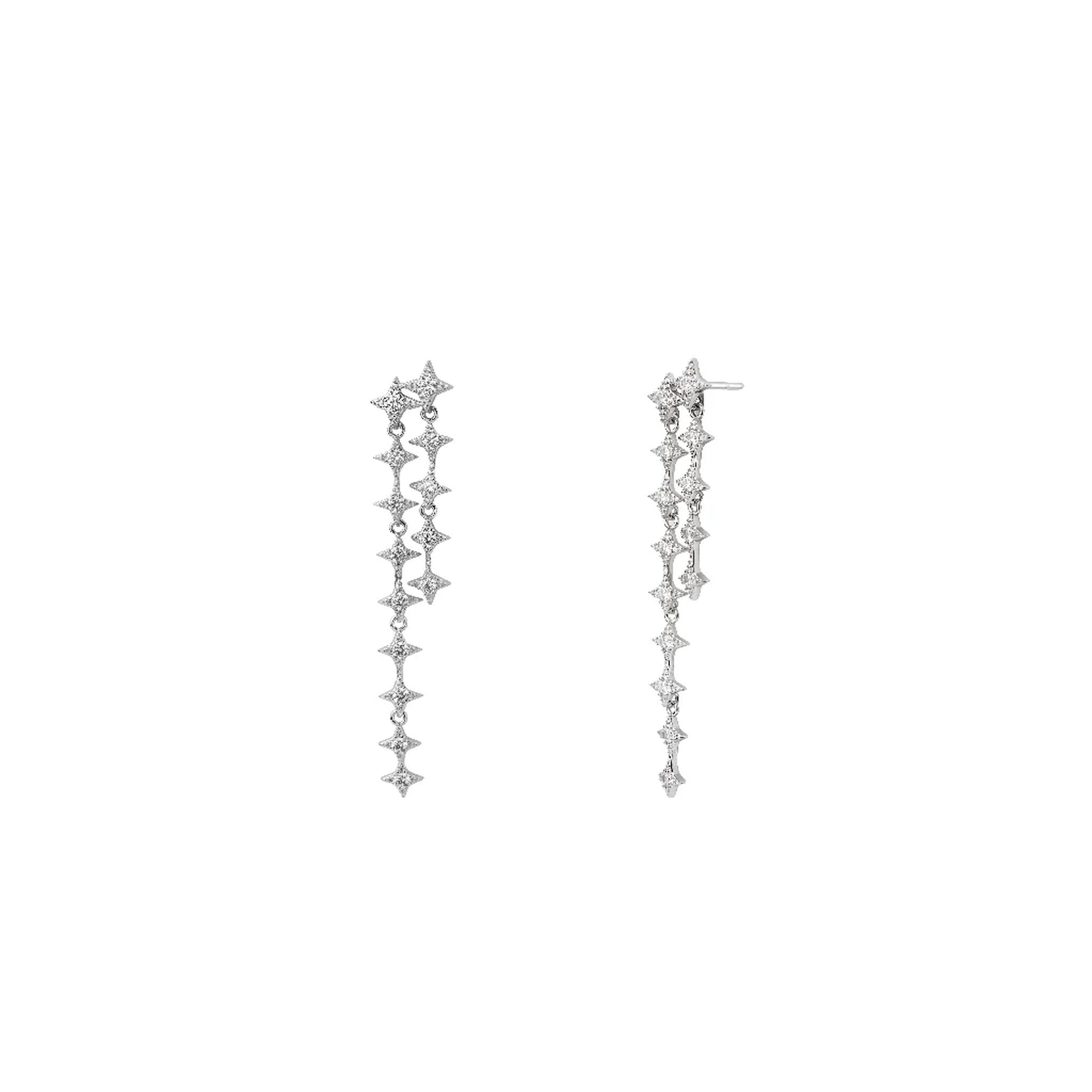 گوشواره میخی نقره زنانه کوبیک مدل QE-4014