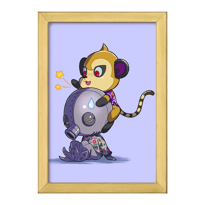 تابلو خندالو طرح بازی انیمال کراسینگ (Animal Crossing) کد 32639