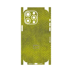 MAHOOT Yellow Snake Skin-FullSkin Cover Sticker for Apple iPhone 15 Pro Max