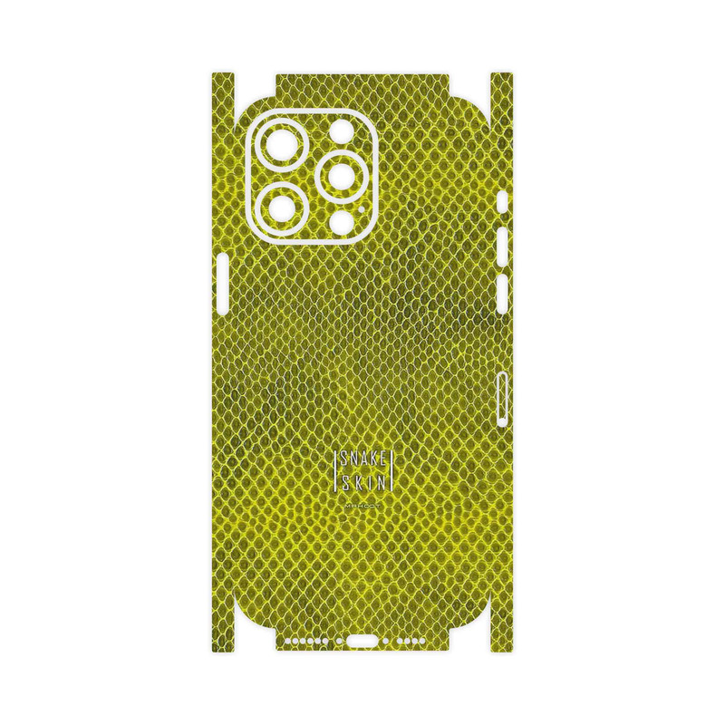 برچسب پوششی ماهوت مدل Yellow Snake Skin-FullSkin مناسب برای گوشی موبایل اپل iPhone 15 Pro Max