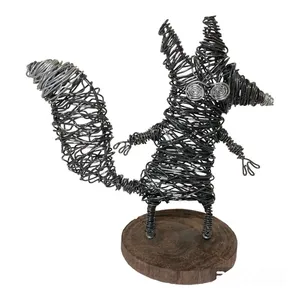 مجسمه مدل روباه مفتولی کد 01