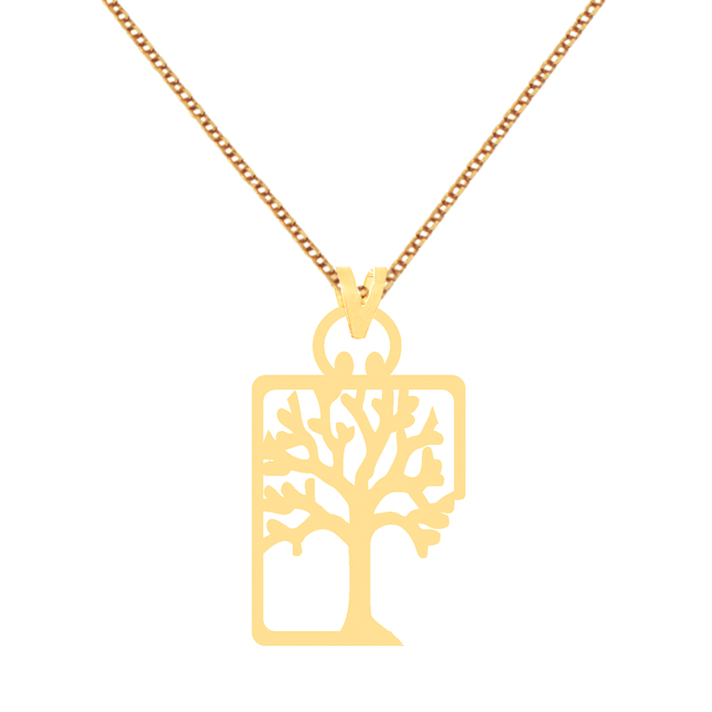گردنبند طلا 18 عیار زنانه کرابو طرح درخت مدل Kr70718