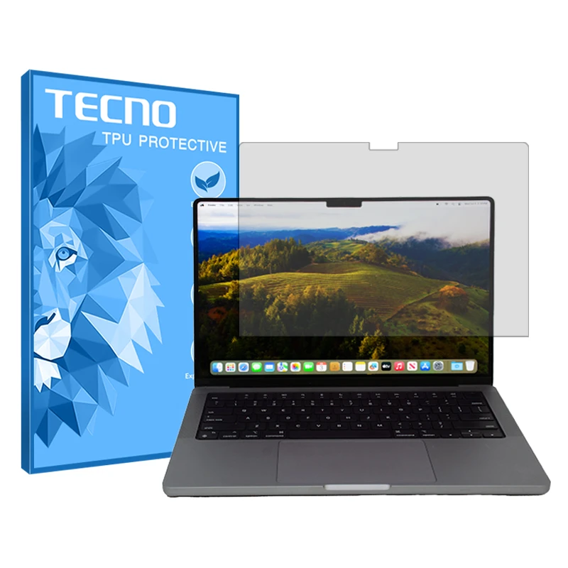 محافظ صفحه نمایش شفاف تکنو مدل Resistant مناسب برای لپ تاپ اپل macbook pro 14 (a2442)