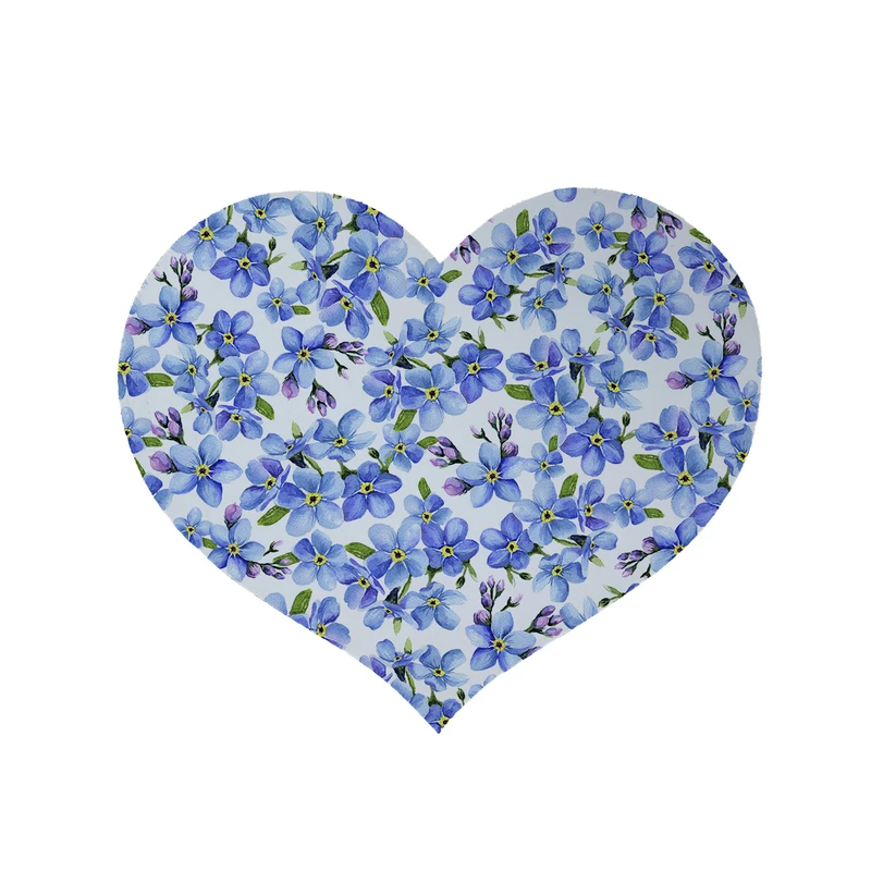 پادری مدل قلب طرح گل کد5877 سایز 90x90 سانتی متر 