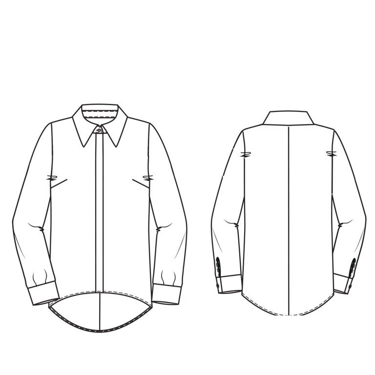 الگو خیاطی شومیز زنانه متد مولر سایز 36 تا 46