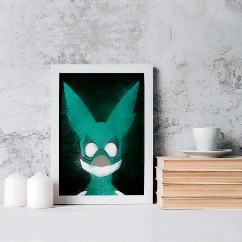 تابلو خندالو مدل دکو انیمه آکادمی قهرمان من کد 16145