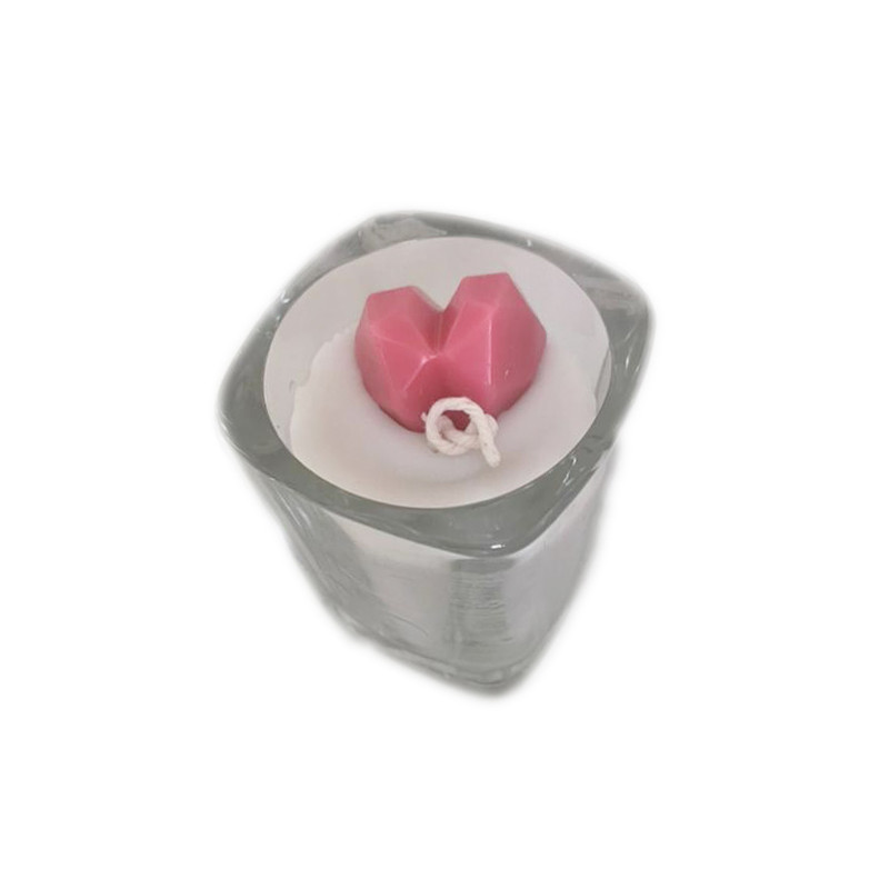 شمع لیوانی مدل قلبی