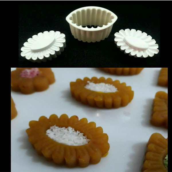 کاتر خمیر و شیرینی نگین مدل بیضی