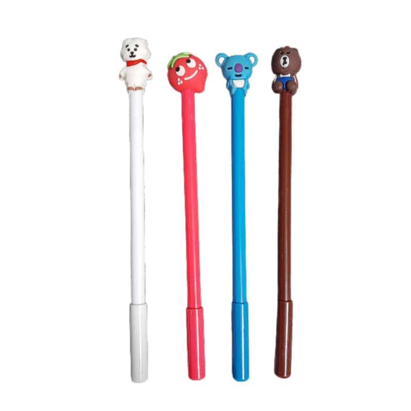 روان نویس مدل فانتزی سر سیلیکونی طرح کوآلا و توت فرنگی و خرس و گوسفند مجموعه 4 عددی