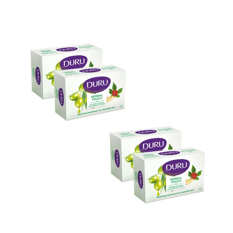 صابون شستشو دورو مدل عصاره روغن زیتون و جینسنگ تحت لیسانس وزن120 گرم مجموعه 4 عددی