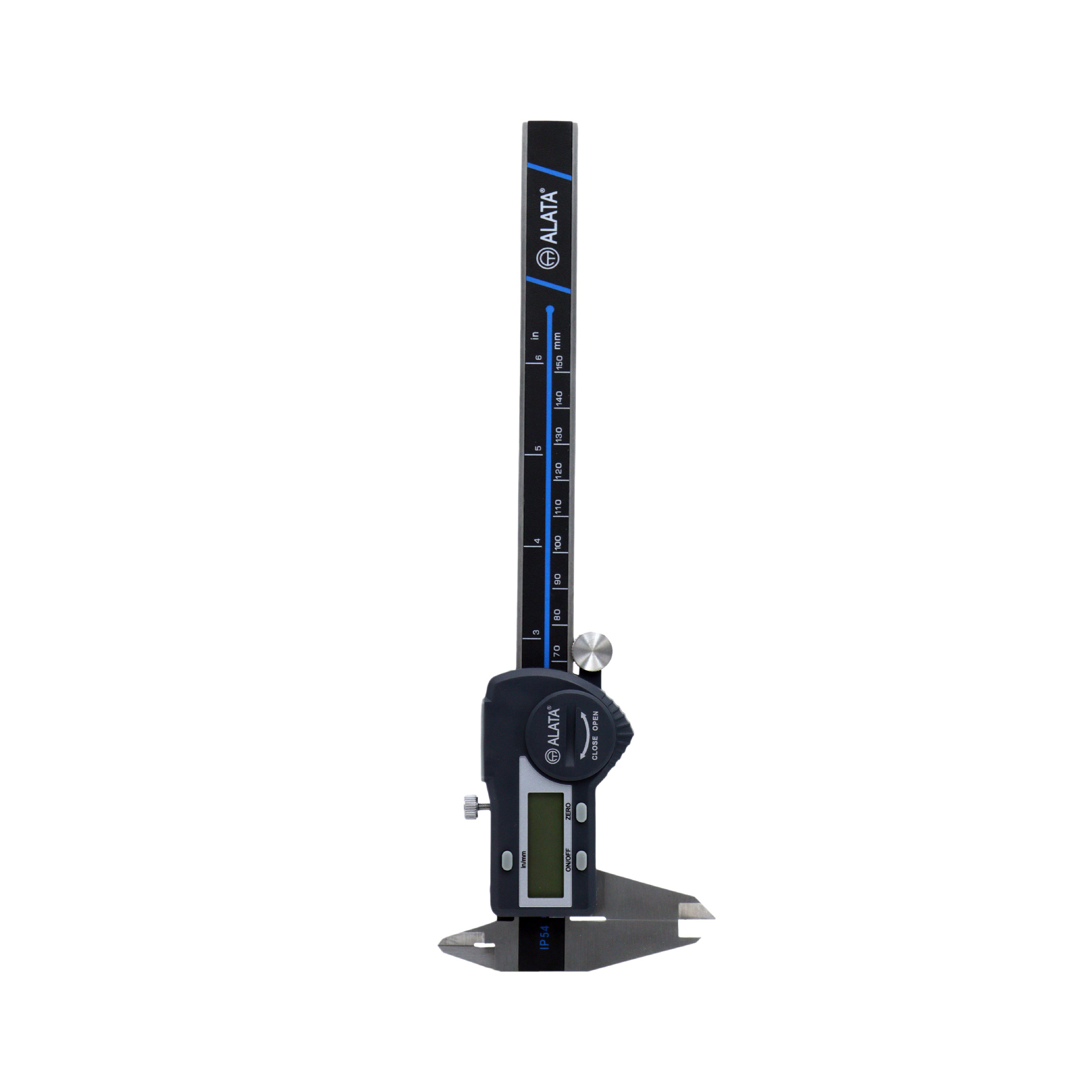 کولیس آلاتا مدل دیجیتالی کد YP-3DOKME-0-150MM گسترده 0-150 میلی متر