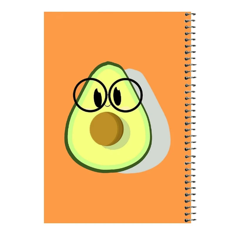 دفتر مشق 80 برگ اس جی مدل آووکادو عینکی   