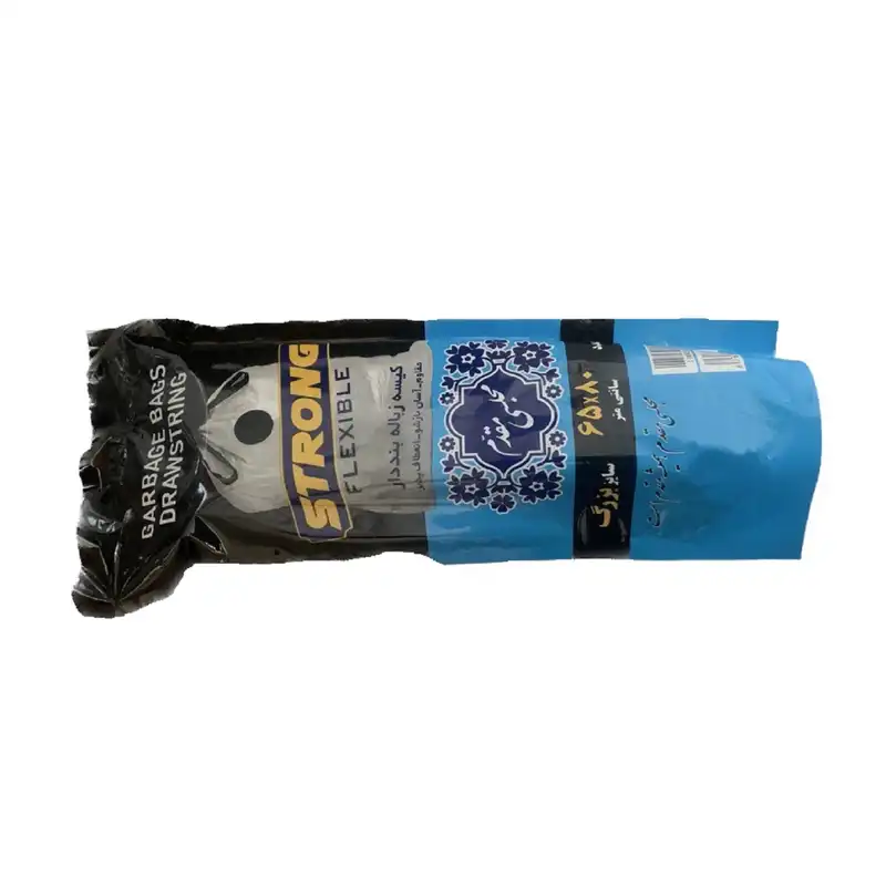 کیسه زباله مجلسی مقدم مدل بند دار بسته 10 عددی