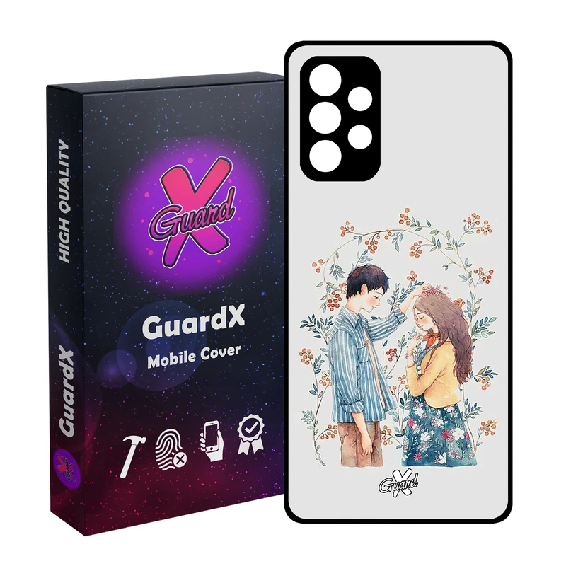 کاور گارد ایکس طرح Love مدل Glass10316 مناسب برای گوشی موبایل سامسونگ Galaxy A73