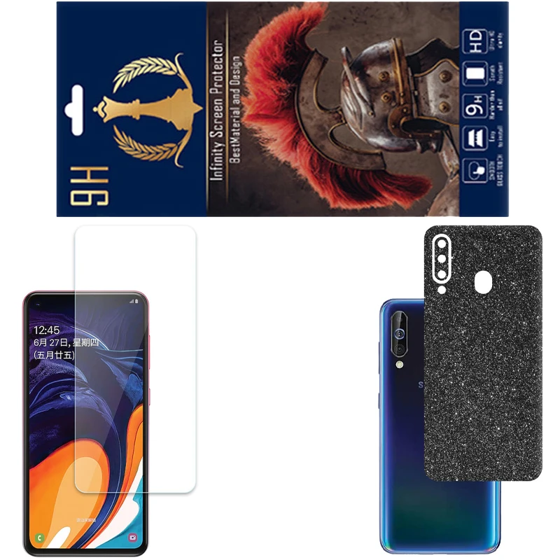 محافظ صفحه نمایش اینفینیتی مدل PRO مناسب برای گوشی موبایل سامسونگ GALAXY A60 به همراه برچسب پوششی