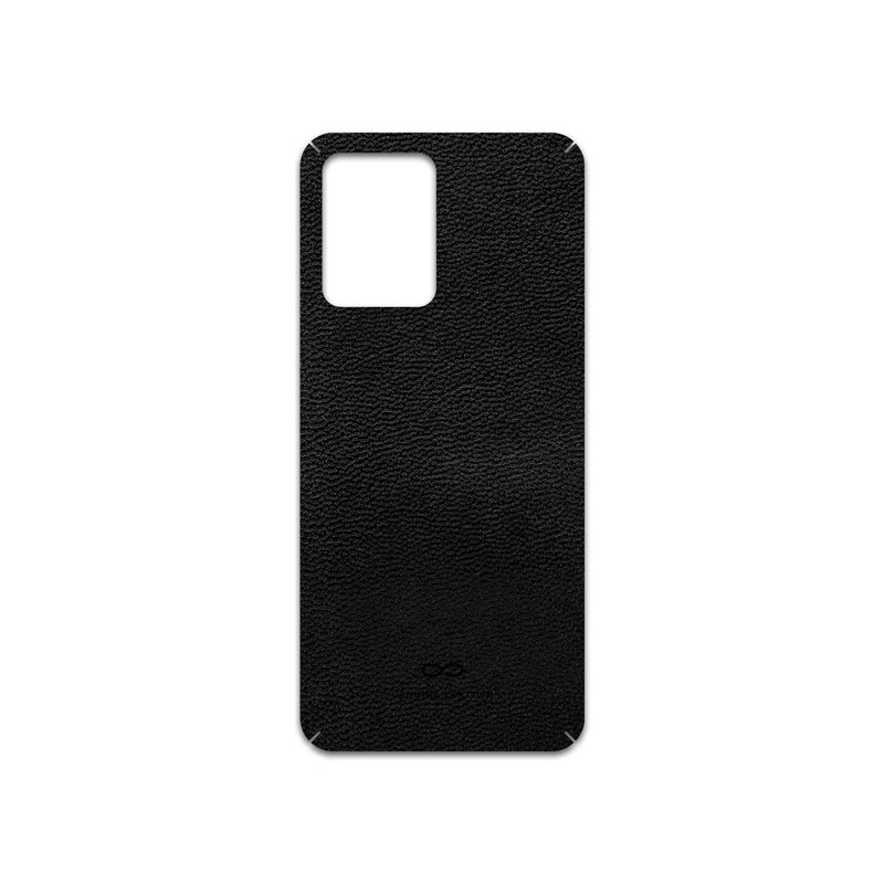 برچسب پوششی ماهوت مدل Black-Leather مناسب برای گوشی موبایل شیائومی Redmi Note 12 5G