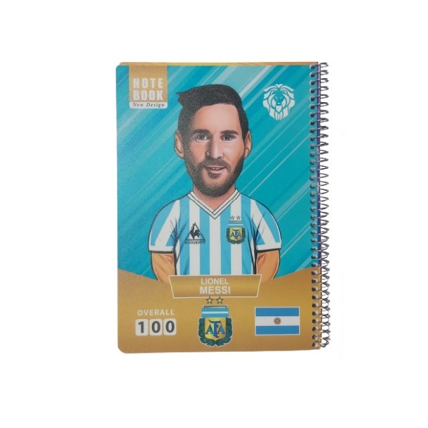 دفتر نقاشی 50 برگ مدل فوتبالی طرح مسی کد 001
