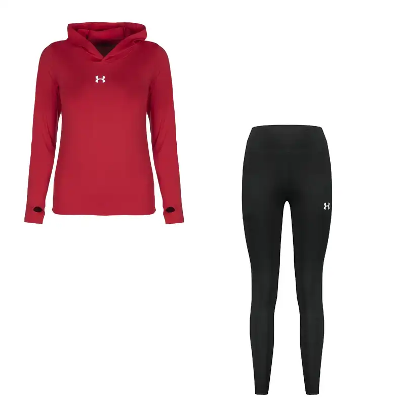 ست تی شرت کلاه دار آستین بلند و شلوار ورزشی زنانه مدل KOLAH-176-4104