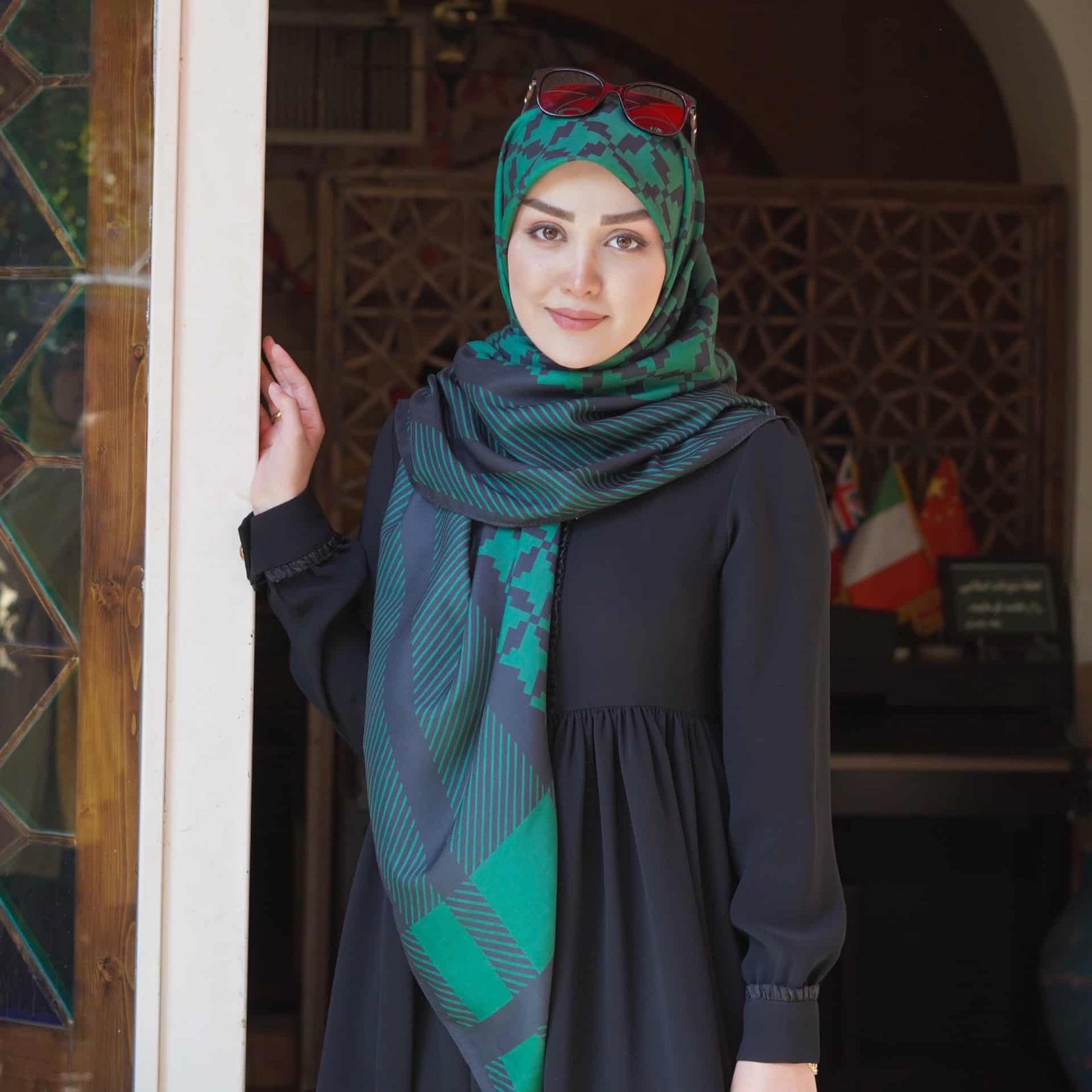 روسری زنانه مدل نخی دست دوز کد 2722 -  - 12