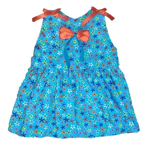 پیراهن دخترانه مدل گل ریز کد 1