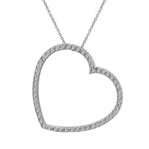 گردنبند نقره زنانه قیراط طرح قلب کد GH4252