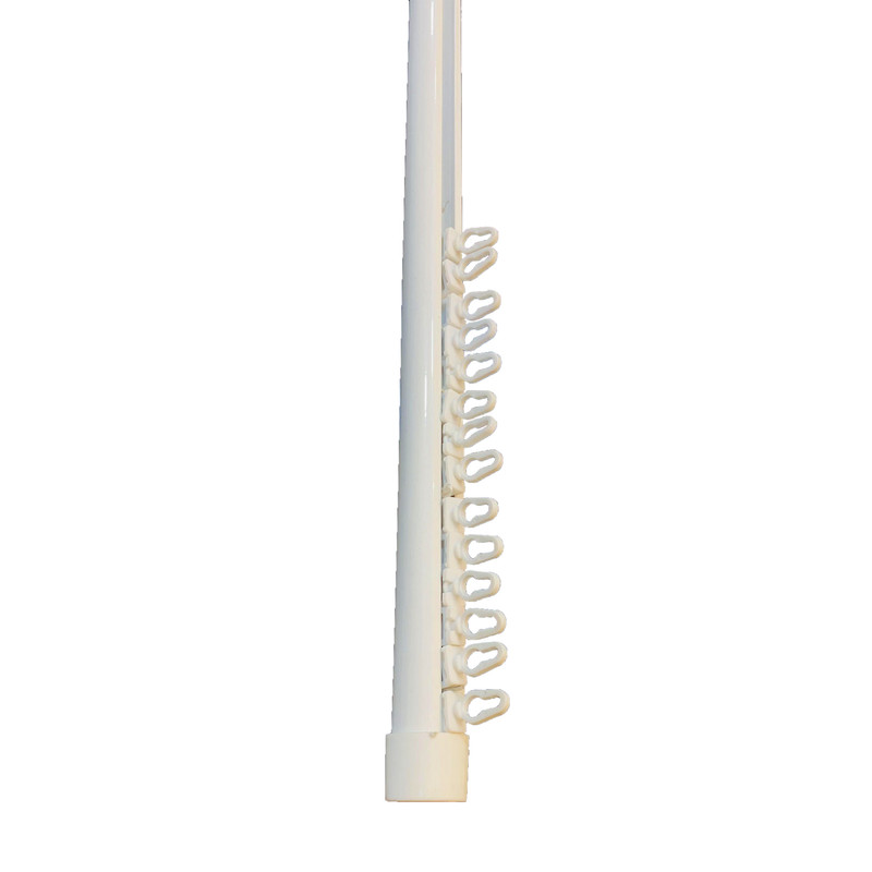 چوب پرده مدل مینیمال گرد طول 140 سانتی متر به همراه گیره