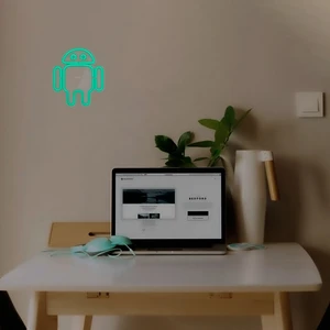 چراغ دیواری نئون دیزاین مدل Android-Logo_TBL
