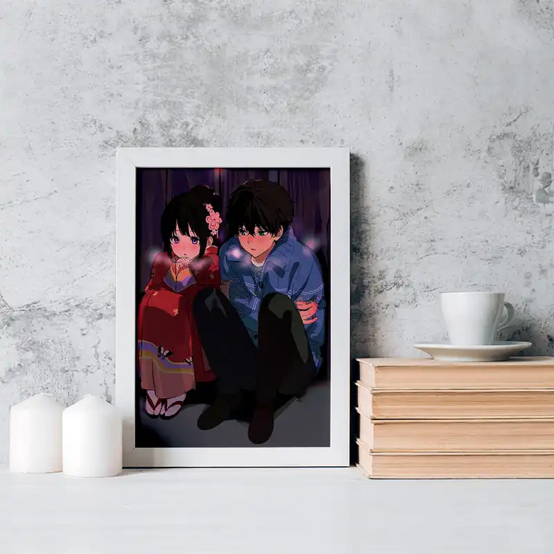 تابلو خندالو مدل اورکی و چیتاندا انیمه هیوکا Hyouka کد 17095