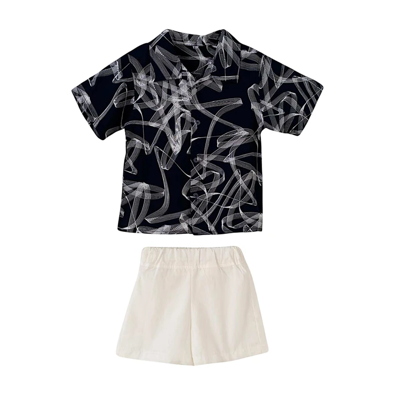 ست پیراهن و شلوارک پسرانه مدل MDSS-CH2430