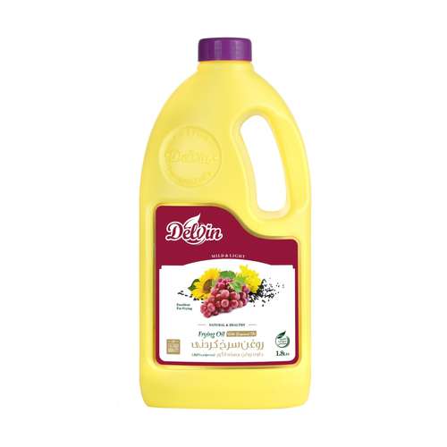 روغن سرخ کردنی بر پایه روغن هسته انگور دلوین - 1800 میلی لیتر