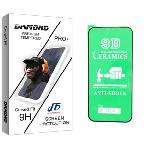 JF Diamond glass Screen Protector For Apple اپل iphone 12 / 12 pro