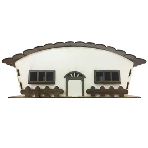 جعبه دستمال کاغذی طرح کلبه کد B134