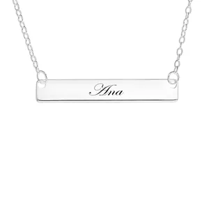 گردنبند نقره زنانه لیردا مدل اسم آنا mst