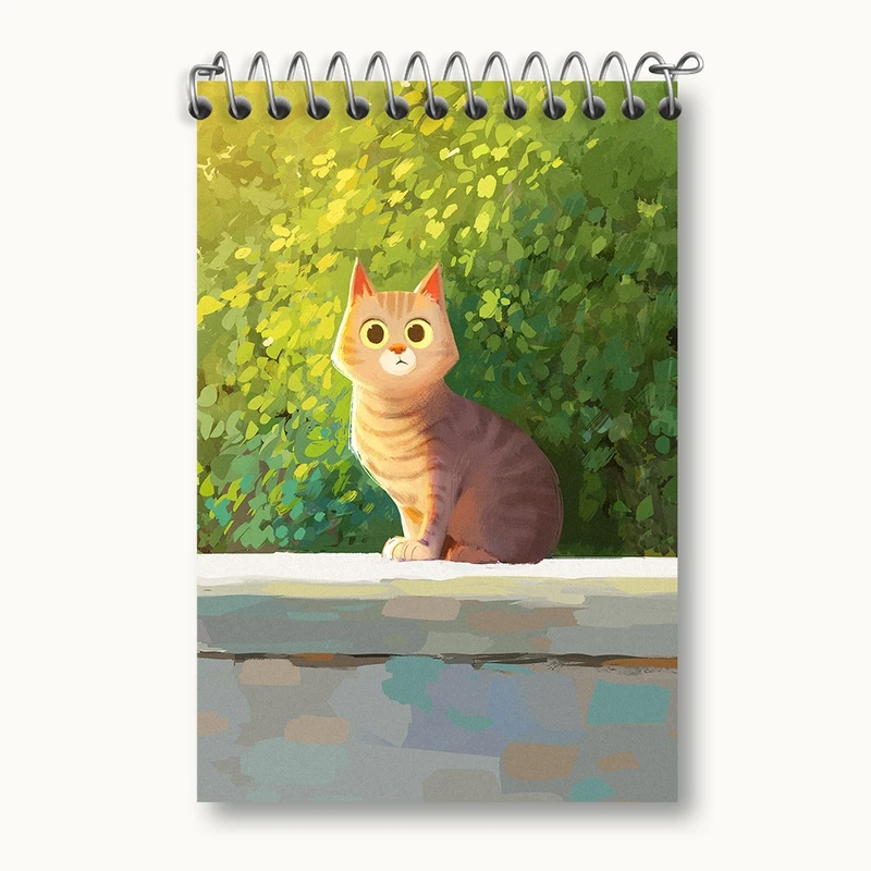 دفتر یادداشت 50 برگ خندالو مدل گربه (Cat) کد F569