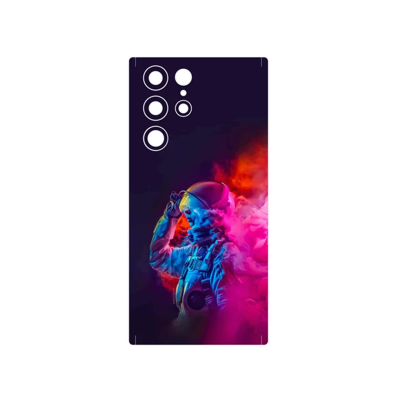 برچسب پوششی ماهوت مدل Smoke Rainbow Digital Art 1 مناسب برای گوشی موبایل سامسونگ Galaxy S22 Ultra 5G